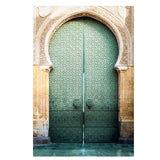 Cadre porte verte