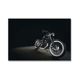 Tableau enfant moto fond noire