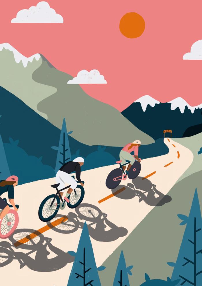 Modèle De Brochure Affiche Rétro Vintage De Course Cycliste | Vecteur Modèle De Brochure Affiche Rétro Vintage De Course Cycliste | Vecteur