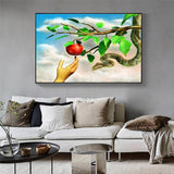 Affiche arbre pomme rouge