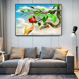 Affiche arbre pomme rouge