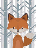 tableau dessin de renard