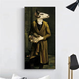 Affiche chèvre gentleman