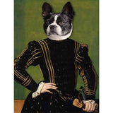 Affiche vintage chien costume