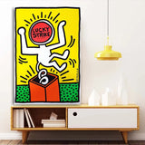 Affiche bonhomme blanc