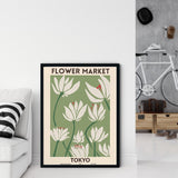 tableau Matisse fleurs fond vert