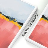 Modern Abstract Multi Colors Brush Background Canvas
