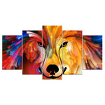 Tableau Visage chien multicolore | La maison des tableaux