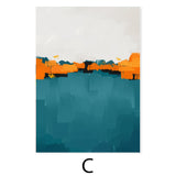 Modern Abstract Multi Colors Brush Background Canvas