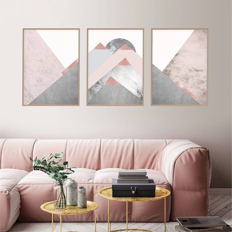Voici 21 façons d'oser le triangle en peinture sur vos murs