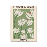 tableau Matisse fleurs fond vert