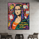 Affiche Mona Lisa abstrait