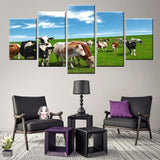 Tableau Vaches dans l’herbe