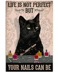 tableau affiche d’un chat noir