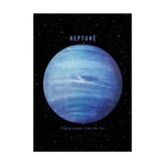 tableau Neptune fond noir