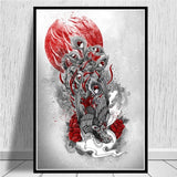 cuadros Poster Printing Hot Japanese Zen Ink Bonsa Bushido 