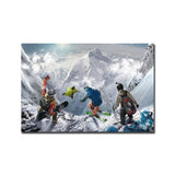 tableau montagne snow board