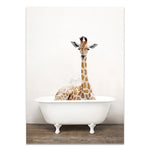 Cadre baignoire girafe