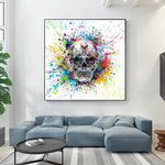 tableau gros éclat de peinture