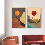 tableau scandinave abstrait