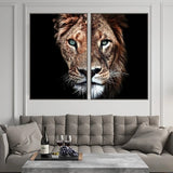 tableau lionne charismatique