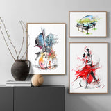 tableau dessin violon fond blanc