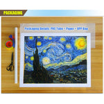 tableau lion galactique bleu