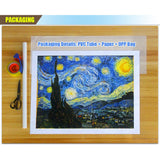 tableau lion galactique bleu