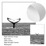 tableau noir et blanc plage calme