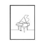 Tableau Piano abstrait