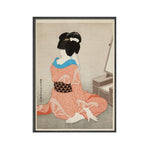 Affiche femme japonaise vintage
