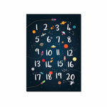 tableau numéro style espace