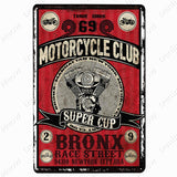 Service Repair Retro Metal Sign Vintage Motor Club Tin 