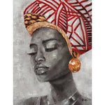 Affiche peinture graffiti femme noire