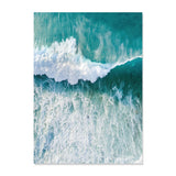 Turquoise Ocean Wave Dolphins Nature Scene Gallery Posters 