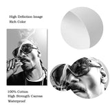 tableau Snoop Dogg en noir et blanc