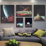 tableau grand pont dans l’espace