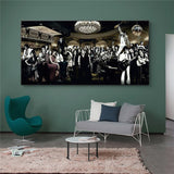 tableau peinture énorme groupe de musique