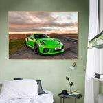 tableau super car verte