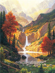 tableau grande cascade d’eau