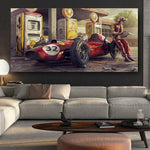 tableau formule 1 peinture