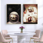tableau d’un furet astronaute