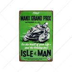 TT Isle Of Man Metal Poster Retro Vintage Tin Signs 