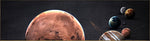 tableau lune orang et planètes