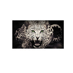 tableau lion calme