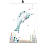 Affiche mignonne dauphin