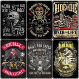 Born To Ride Poster Motorcycle Tin Signs Retro Metal Sign 