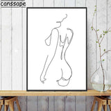 tableau abstrait yoga femme