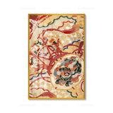 Japanese Style Canvas Painting and Wind Pattern Wall Art 