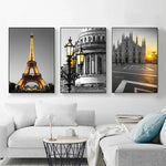 tableau Tour Eifel en or
